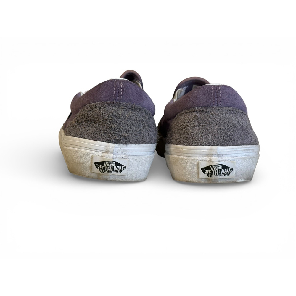 Vans Classic Slip-On Shoes Hairy Purple Suede Mens 8.5/Womens 10 Casual Skate - Picture 3 of 6